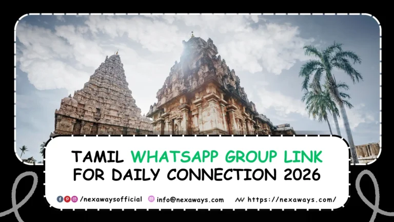 Tamil Whatsapp Group Link for Daily Connection 2026